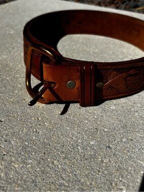 Men's Brown Leather Belt - Classic Casual Style